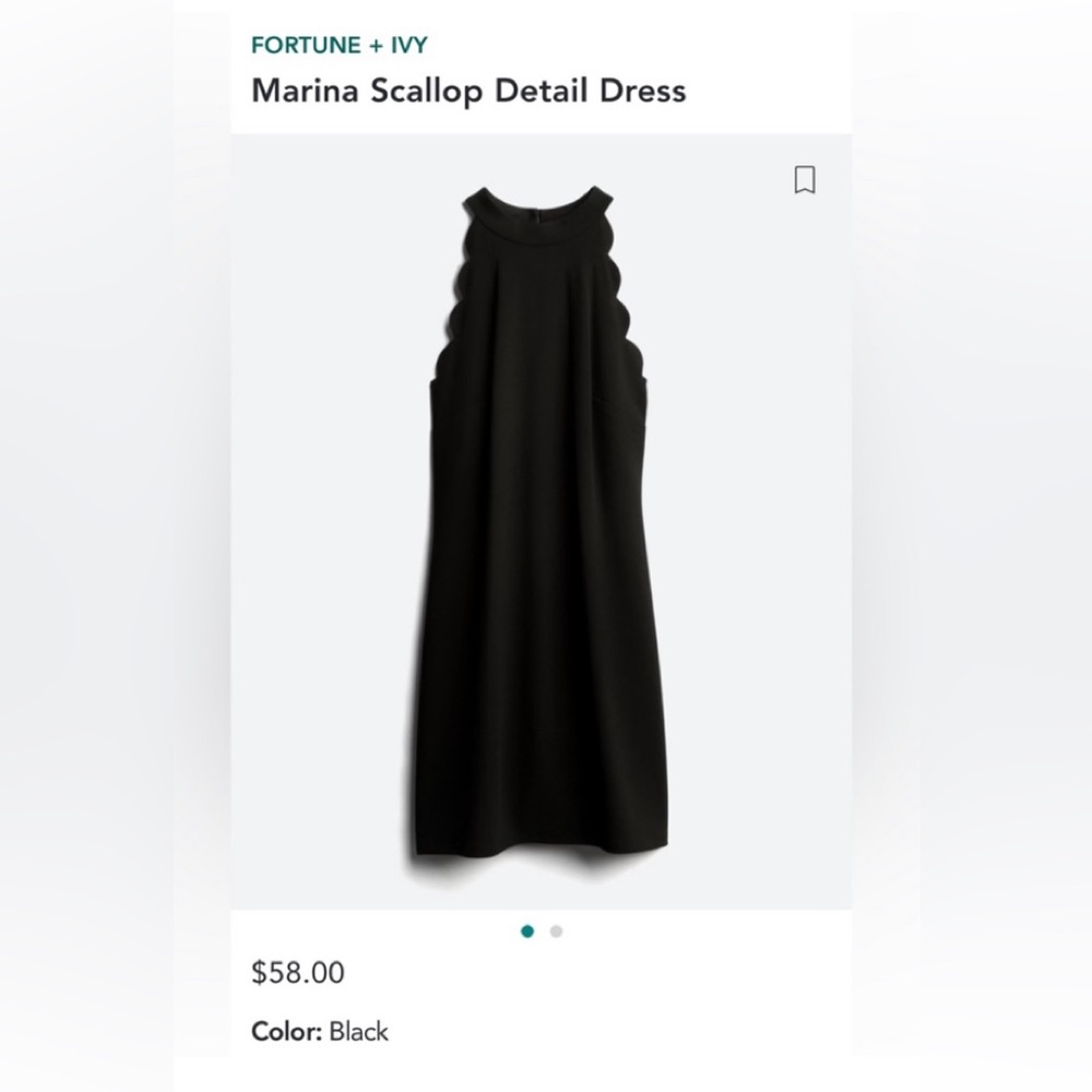 Fortune + Ivy Marina Scallop Dress -  Size XL - NWT - Picture 3 of 13